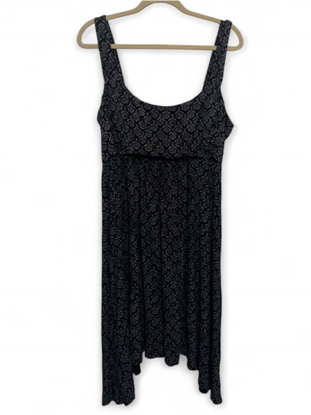 Fresh Produce Sleeveless Black Boho Patterned Mini Dress